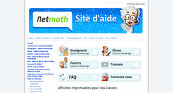 Desktop Screenshot of aide-netmaths.scolab.com