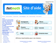 Tablet Screenshot of aide-netmaths.scolab.com